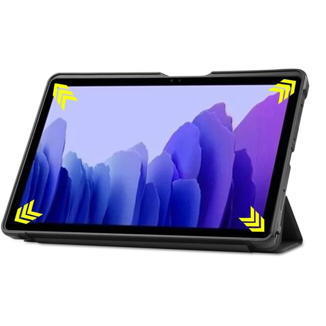 Samsung Galaxy Tab A7 (2020) Hoes - Book Case met TPU cover - Zwart