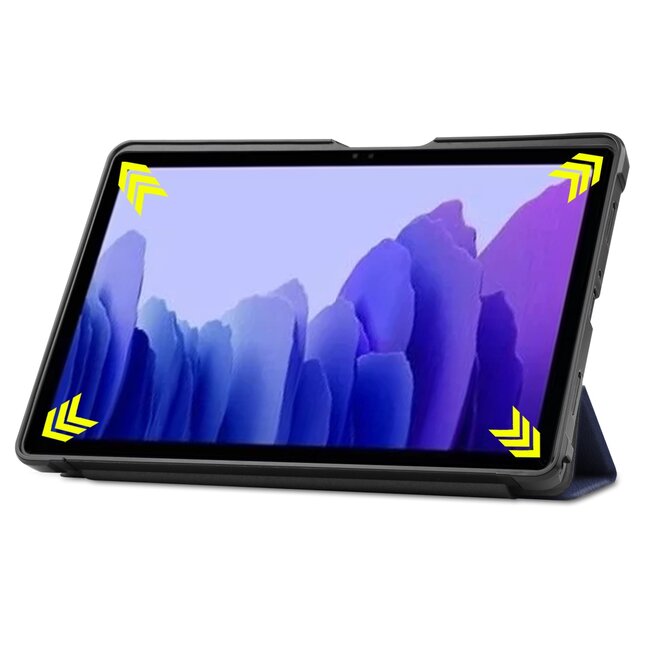 Samsung Galaxy Tab A7 (2020) Hoes - Book Case met TPU cover - Donker Blauw