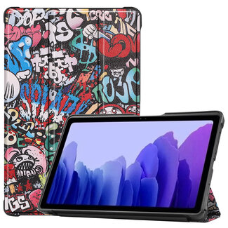 Case2go Samsung Galaxy Tab A7 (2020) Hoes - Book Case met TPU cover - Graffiti