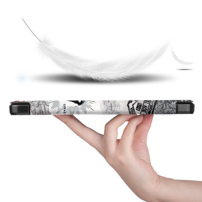 Samsung Galaxy Tab A7 (2020) Hoes - Book Case met TPU cover - Eiffeltoren