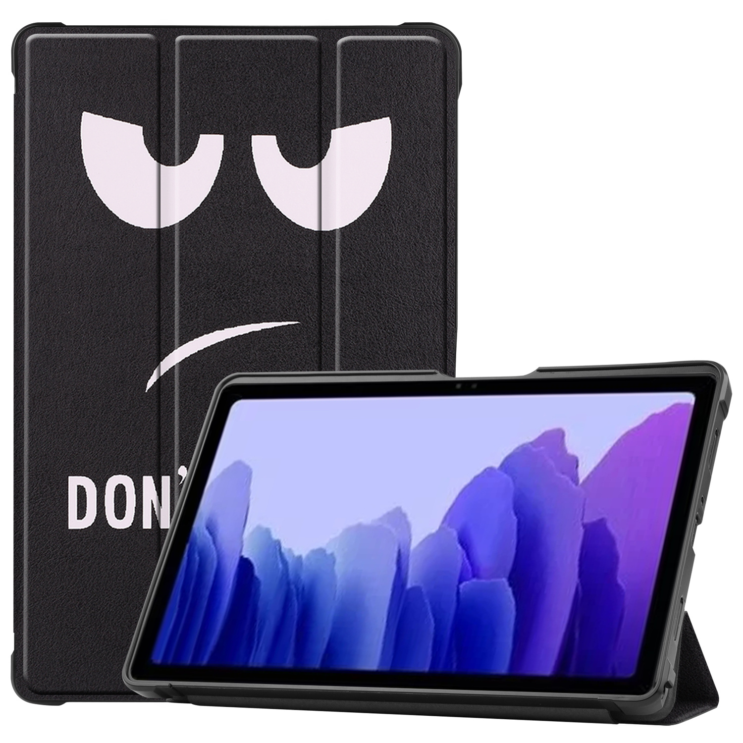 Samsung Galaxy Tab A7 (2020) Hoes - Book Case met TPU cover - Don't Touch Me afbeelding
