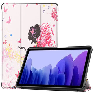 Case2go Samsung Galaxy Tab A7 (2020) Hoes - Book Case met TPU cover - Flower Fairy