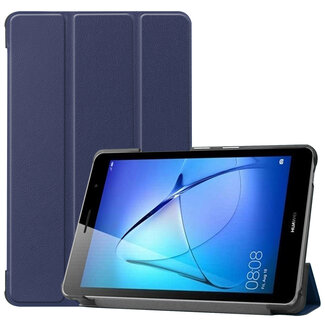 Case2go Huawei MatePad T8 hoes - Tri-Fold Book Case - Donker Blauw