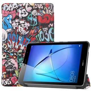 Case2go Huawei MatePad T8 hoes - Tri-Fold Book Case - Graffiti