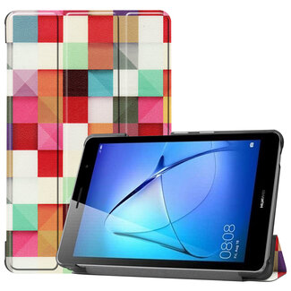 Case2go Huawei MatePad T8 hoes - Tri-Fold Book Case - Blocks