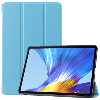 Case2go Huawei MatePad 10.4 hoes - Tri-Fold Book Case - Licht Blauw