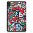 Case2go - Hoes voor de Huawei MatePad 10.4 - Tri-Fold Book Case - Graffiti