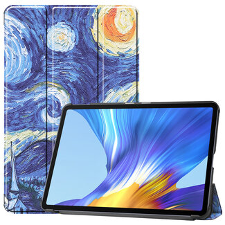Case2go Huawei MatePad 10.4 hoes - Tri-Fold Book Case - Sterrenhemel