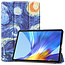 Case2go - Hoes voor de Huawei MatePad 10.4 - Tri-Fold Book Case - Sterrenhemel