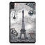Case2go - Hoes voor de Huawei MatePad 10.4 - Tri-Fold Book Case - Eiffeltoren