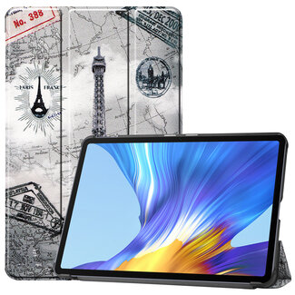 Case2go Huawei MatePad 10.4 hoes - Tri-Fold Book Case - Eiffeltoren