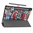 Case2go - Hoes voor de Samsung Galaxy Tab S7 Plus (2020) - Tri-Fold Book Case - Graffiti