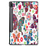 Case2go - Hoes voor de Samsung Galaxy Tab S7 Plus (2020) - Tri-Fold Book Case - Vlinders