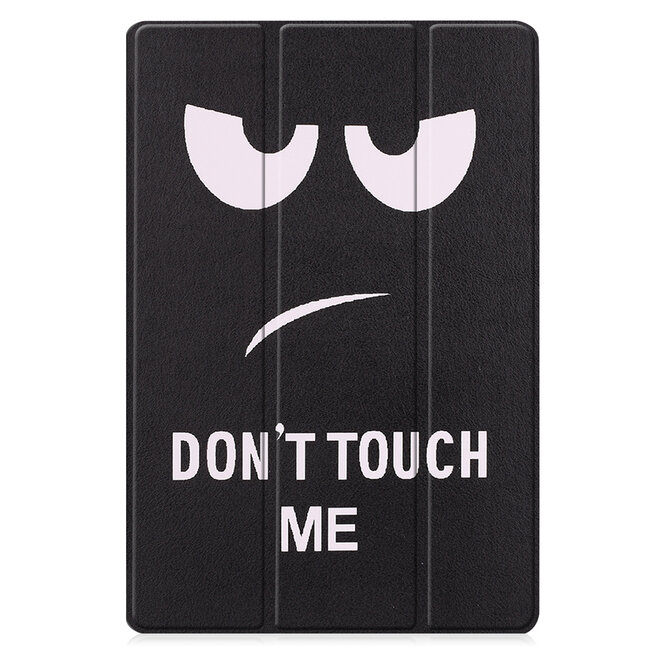Case2go - Hoes voor de Samsung Galaxy Tab S7 Plus (2020) - Tri-Fold Book Case - Don't Touch Me