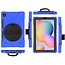 Case2go - Hoes voor Samsung Galaxy Tab S7 - Hand Strap Armor Case Met Pencil Houder - Blauw