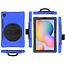 Case2go - Hoes voor Samsung Galaxy Tab S7 Plus - Hand Strap Armor Case Met Pencil Houder - Blauw