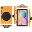 Case2go - Hoes voor Samsung Galaxy Tab S6 - Hand Strap Armor Case Met Pencil Houder - Oranje