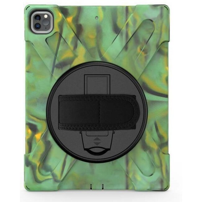 Case2go - Hoes voor Apple iPad Pro 11 (2018/2020) - Hand Strap Armor Case - Camouflage