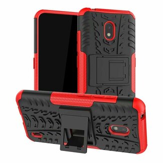 Case2go Nokia 1.3 Hoesje - Schokbestendige Back Cover - Rood