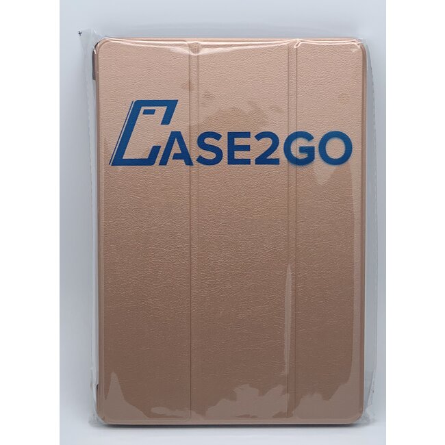 Case2go - Hoes voor de Samsung Galaxy Tab S6 Lite - Tri-Fold Book Case met Stylus Pen houder - Rosé Goud