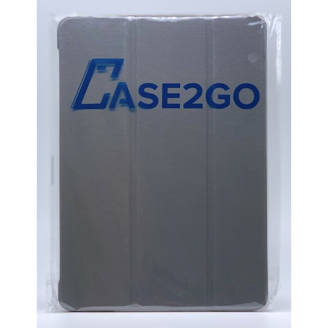 Case2go - Hoes voor de Samsung Galaxy Tab S6 Lite - Tri-Fold Book Case met Stylus Pen houder - Grijs