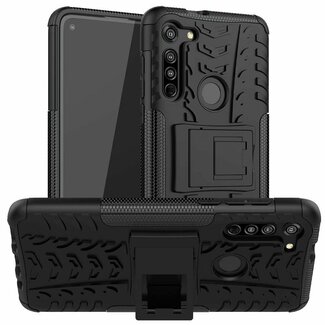 Case2go Motorola Moto G8 Hoesje - Schokbestendige Back Cover - Zwart