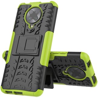 Case2go Xiaomi Poco F2 Pro Hoesje - Schokbestendige Back Cover - Groen