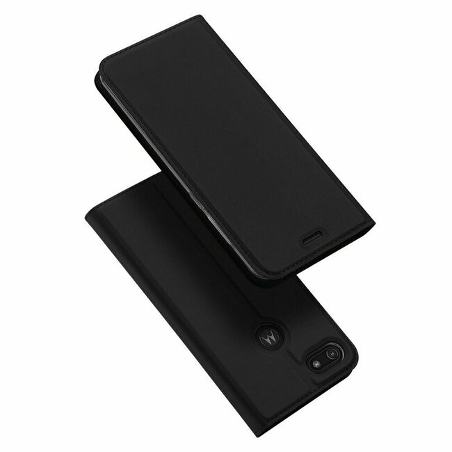 Motorola Moto E6 Play Hoesje - Dux Ducis Skin Pro Book Case - Zwart