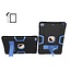 Case2go - Hoes voor Apple iPad 9.7 (2017/2018) - Schokbestendige Back - Hybrid Armor Case - Zwart/Blauw