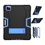 Case2go - Hoes voor Apple iPad Pro 11 (2020) - Schokbestendige Back - Hybrid Armor Case - Zwart/Blauw