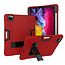 Case2go - Hoes voor Apple iPad Pro 11 (2020) - Schokbestendige Back - Hybrid Armor Case - Rood/Zwart