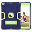 Case2go - Hoes voor Apple iPad Air 10.5 (2019) - Schokbestendige Back - Hybrid Armor Case - Blauw/Groen