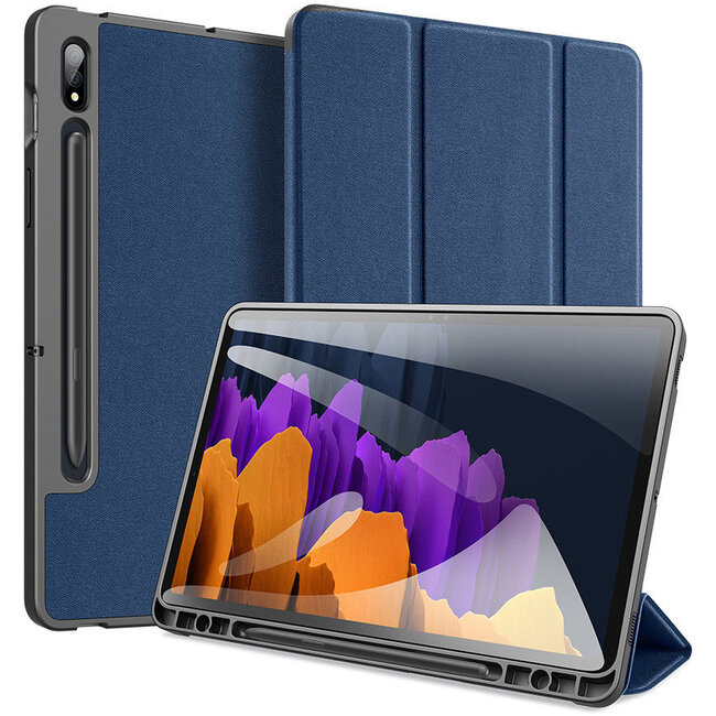 Samsung Galaxy Tab S7 hoes - Dux Ducis Domo Book Case - Blauw