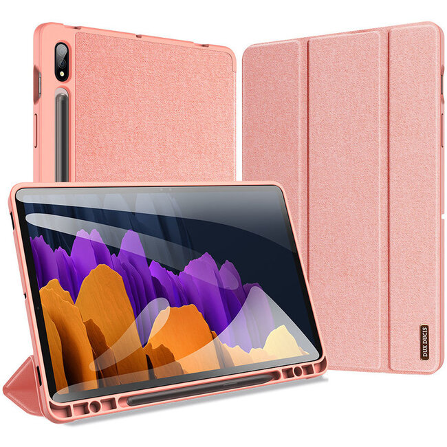 Samsung Galaxy Tab S7 hoes - Dux Ducis Domo Book Case - Roze