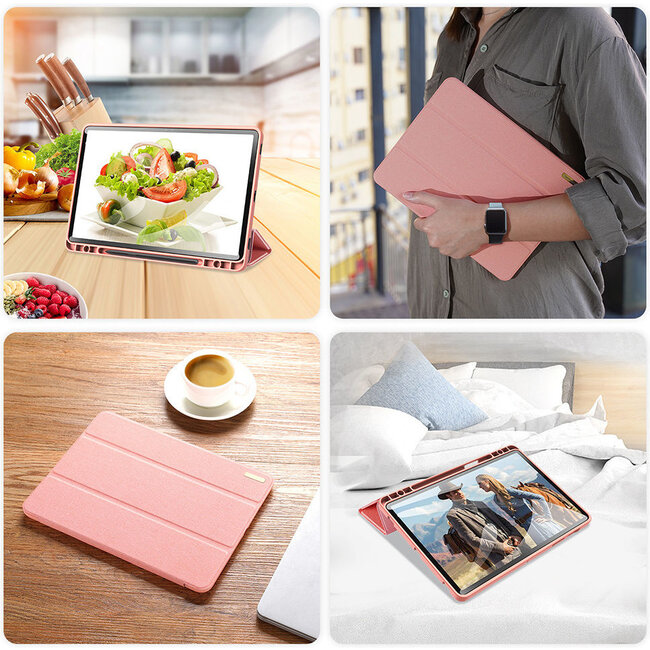 Samsung Galaxy Tab S7 hoes - Dux Ducis Domo Book Case - Roze