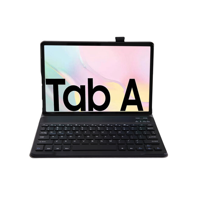 Samsung Galaxy Tab A7 10.4 Case - Bluetooth toetsenbord hoes - QWERTY layout - Magneetsluiting - Sleep/Wake-up functie - Zwart