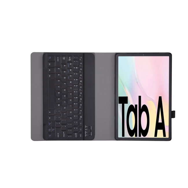 Samsung Galaxy Tab A7 10.4 Case - Bluetooth toetsenbord hoes - QWERTY layout - Magneetsluiting - Sleep/Wake-up functie - Zwart