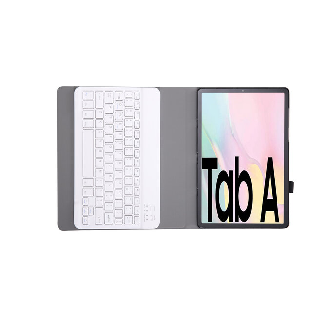 Samsung Galaxy Tab A7 10.4 Case - Bluetooth toetsenbord hoes - QWERTY layout - Magneetsluiting - Sleep/Wake-up functie - Goud