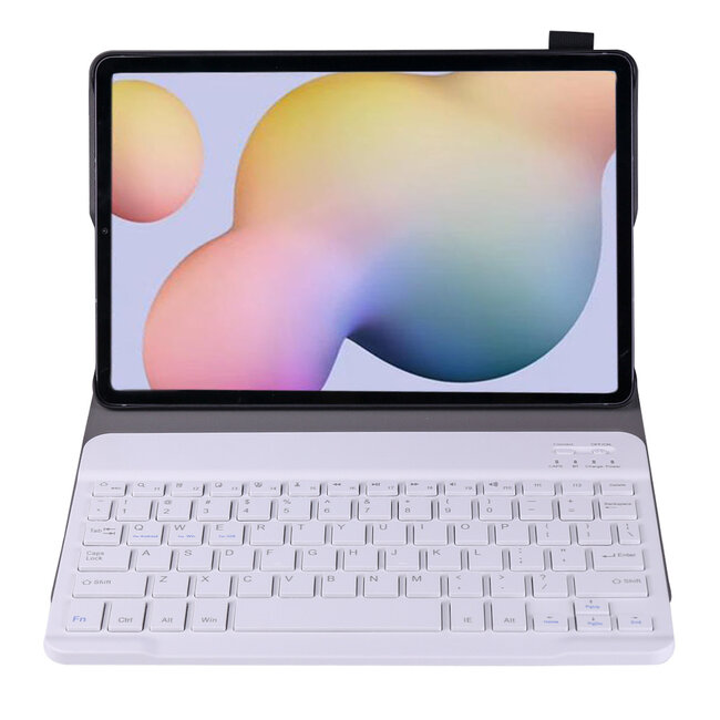 Samsung Galaxy Tab S7 Plus Case - Bluetooth toetsenbord hoes - QWERTY layout - Magneetsluiting - Sleep/Wake-up functie - Goud