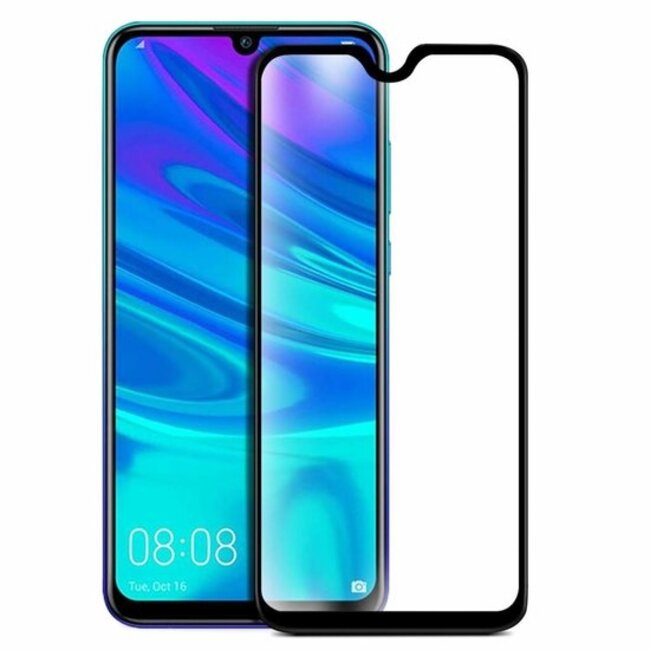 Huawei P Smart S Screenprotector - Full Cover Screenprotector - Zwart