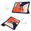 Case2go - Hoes voor de iPad Air 10.9 (2020) - Tri fold Book Case - Donker blauw