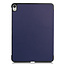 Case2go - Hoes voor de iPad Air 10.9 (2020) - Tri fold Book Case - Donker blauw