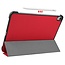 Case2go - Hoes voor de iPad Air 10.9 (2020) - Tri fold Book Case - Rood