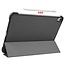 Case2go - Hoes voor de iPad Air 10.9 (2020) - Tri fold Book Case - Grijs