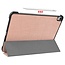 Case2go - Hoes voor de iPad Air 10.9 (2020) - Tri fold Book Case - Rosé Goud