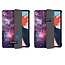 Case2go - Hoes voor de iPad Air 10.9 (2020) - Tri fold Book Case - Galaxy