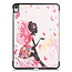 Case2go - Hoes voor de iPad Air 10.9 (2020) - Tri fold Book Case - Flower Fairy