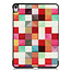 Case2go - Hoes voor de iPad Air 10.9 (2020) - Tri fold Book Case - Blocks