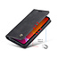 CaseMe - iPhone 12 hoesje - Wallet Book Case - Magneetsluiting - Zwart