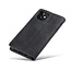 CaseMe - iPhone 12 hoesje - Wallet Book Case - Magneetsluiting - Zwart